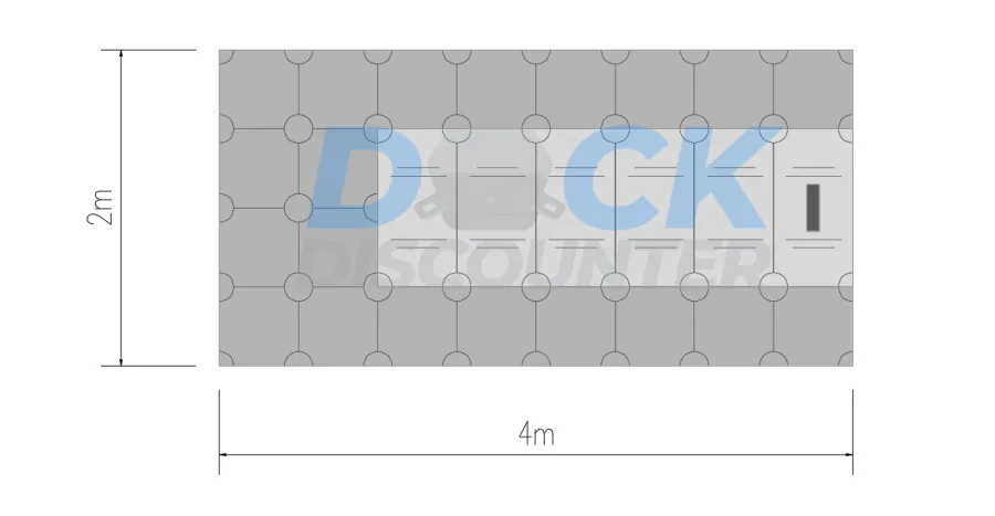 Jetski-Ponton 2 × 4 m